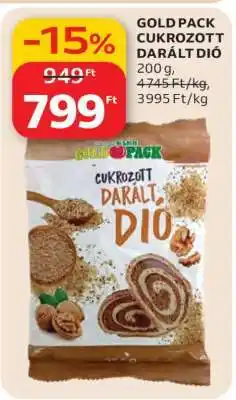 Auchan GOLD PACK CUKROZOTT DARÁLT DIÓ ajánlat