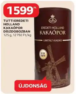 Auchan TUTTI EREDETI HOLLAND KAKAÓPOR DÍSZDOBOZBAN ajánlat