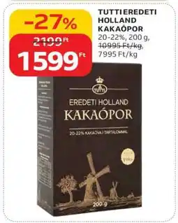 Auchan TUTTI EREDETI HOLLAND KAKAÓPOR ajánlat