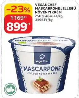 Auchan VEGANCHEF MASCARPONE JELLEGŰ NÖVÉNYI KRÉM ajánlat