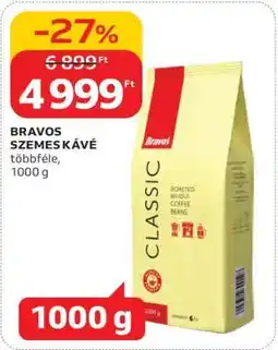 Auchan BRAVOS Szemes kávé ajánlat