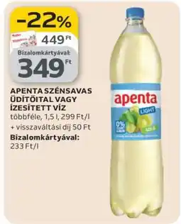 Auchan Apenta Szénsavas Üdítőital vagy Ízesített Víz ajánlat