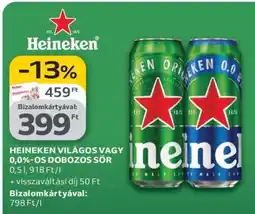 Auchan Heineken Világos vagy 0,0%-os Dobozos Sör ajánlat