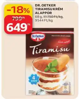 Auchan DR. OETKER TIRAMISU KRÉM ALAPPOR ajánlat