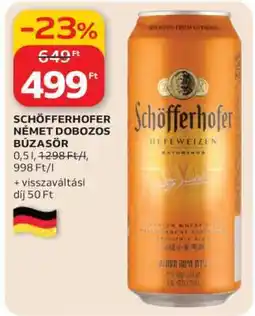 Auchan Schöfferhofer Német Dobozos Búzasör ajánlat