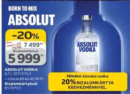Auchan Absolut vodka ajánlat