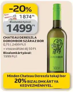 Auchan CHATEAU DERESZLA DOROMBOR SZÁRAZ BOR ajánlat