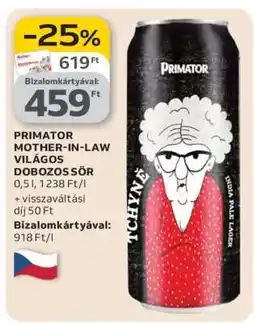 Auchan PRIMATOR MOTHER-IN-LAW VILÁGOS DOBOZOS SÖR ajánlat