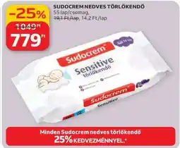Auchan Sudocrem nedves törlőkendő ajánlat
