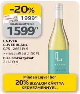Auchan LAJVÉR Cuvée Blanc ajánlat