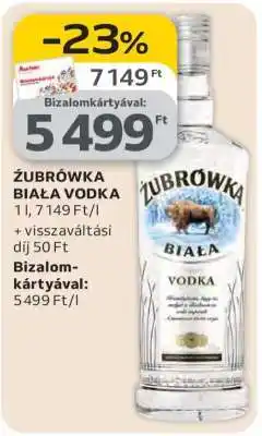 Auchan ZUBROWKA Biala vodka ajánlat
