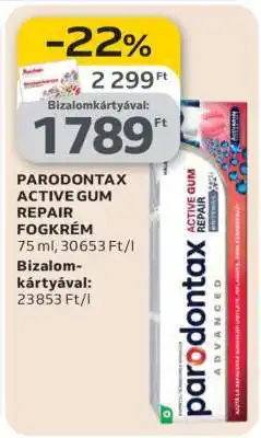 Auchan PARODONTAX ACTIVE GUM REPAIR FOGKRÉM ajánlat