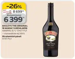 Auchan BAILEYS THE ORIGINAL ÍR WHISKY KRÉMLIKŐR ajánlat
