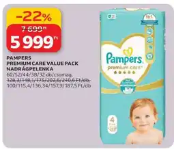 Auchan Pampers Premium Care Value Pack Nadrágpelenka ajánlat