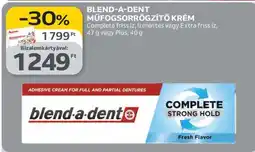 Auchan Blend-a-Dent műfogsorrögzítő krém ajánlat