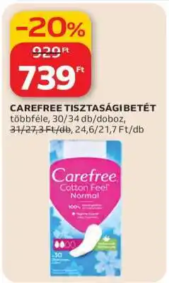 Auchan CAREFREE Tisztasági betét ajánlat