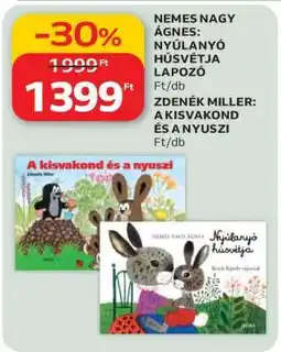 Auchan Nemes Nagy Ágnes: Nyúlanyó húsvétja lapozó, Zdeněk Miller: A kisvakond és a nyuszi ajánlat