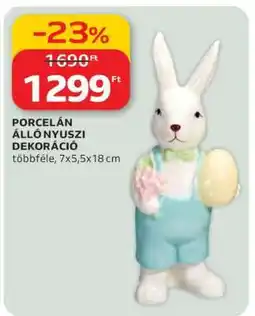 Auchan PORCELÁN ÁLLÓ NYUSZI DEKORÁCIÓ ajánlat