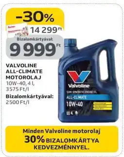 Auchan Valvoline All-Climate Motorolaj ajánlat