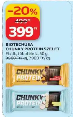 Auchan BIOTECHUSA CHUNKY PROTEIN SZELET ajánlat