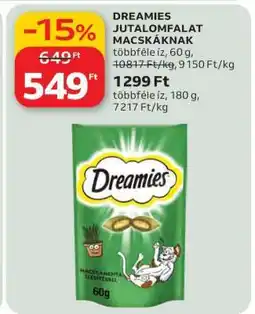 Auchan Dreamies Jutalomfalat Macskáknak ajánlat