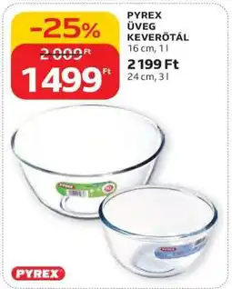 Auchan PYREX ÜVEG KEVERŐTÁL ajánlat