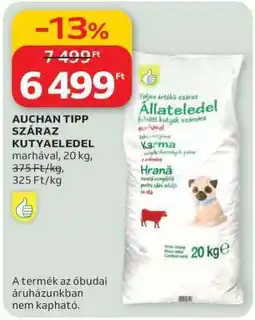 Auchan AUCHAN TIPP SZÁRAZ KUTYAELEDEL ajánlat