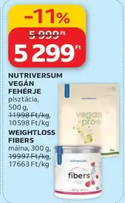 Auchan Nutriversum Vegán Fehérje ajánlat
