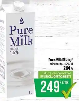 Coop Pure Milk ESL tej ajánlat