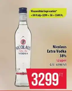 Coop Nicolaus Extra Vodka ajánlat