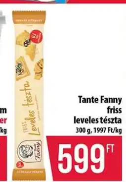 Coop Tante Fanny friss leveles tészta ajánlat