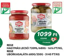 Coop Rege Hagymás Lecsó & Uborkasaláta ajánlat
