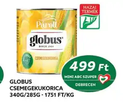 Coop Globus Csemegekukorica ajánlat