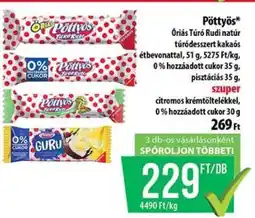 Coop PÖTTYÖS Túró Rudi ajánlat