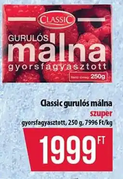 Coop Classic gurulós málna ajánlat
