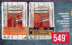 Coop Szentandrási Paprikás pulyka vastagkolbász, Pokol tüze szalámi ajánlat