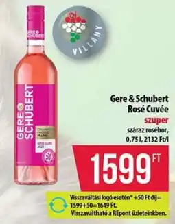 Coop Gere&Schubert Rosé Cuvée ajánlat