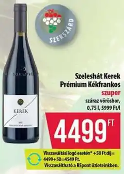 Coop Szeleshát Kerek Prémium Kékfrankos ajánlat