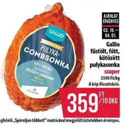 Coop Gallio füstölt, főtt, kötözött pulykasonka ajánlat