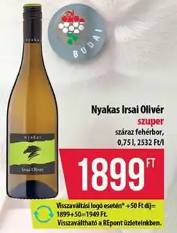 Coop NYAKAS Irsai Olivér ajánlat