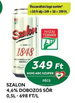 Coop Szalon 4,6% Dobozos Sör ajánlat