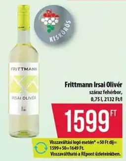 Coop Frittmann Irsai Olivér ajánlat