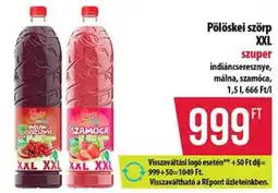Coop Pölöskei szörp XXL ajánlat