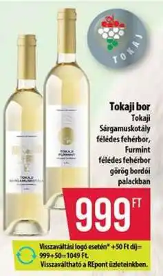 Coop Tokaji bor ajánlat