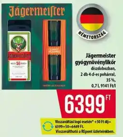 Coop Jägermeister gyógynövénylikőr ajánlat