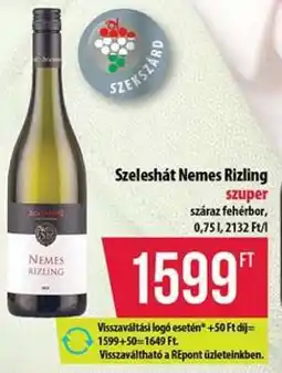 Coop Szeleshát Nemes Rizling ajánlat