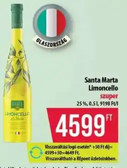 Coop Santa Marta Limoncello ajánlat