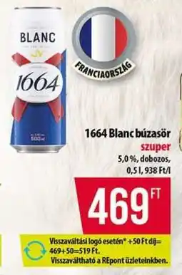 Coop 1664 Blanc búzasör ajánlat