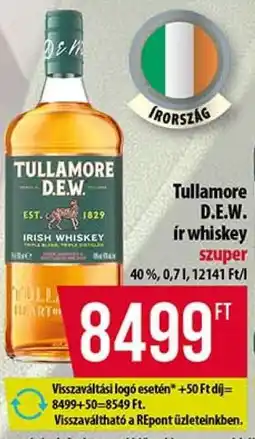 Coop TULLAMORE D.E.W. ÍR WHISKEY ajánlat