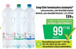 Coop Coop Cívis természetes ásványvíz ajánlat